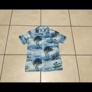 Gap Boys Palm Tree Button Down